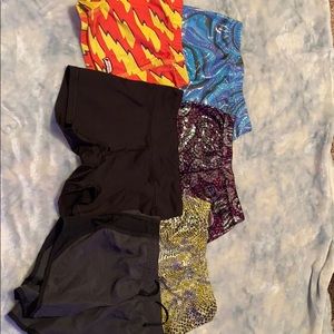 Six bundle pack of gymnastic shorts